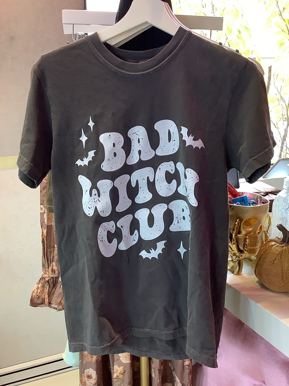 Kids 'Bad Witch Club' Graphic Tee - Black